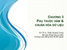 Bài giảng Cơ sở dữ liệu: Chương 3 - Th.S Thiều Quang Trung