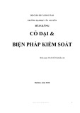 Bài giảng Cỏ dại và biện pháp kiểm soát - Th.S. Đỗ Thị Kiều An