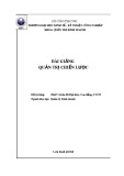 Bài giảng Quản trị chiến lược - ĐH Kinh Tế - Kỹ Thuật Công Nghiệp