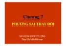 Bài giảng Kinh tế lượng: Chương 7 - Th.S Phạm Văn Minh