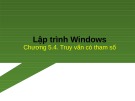 Bài giảng Lập trình trên Windows: Chương 5.4 - Trần Minh Thái