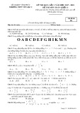 Đề thi KSCL lần 1 môn Toán lớp 11 năm 2017-2018 - THPT Yên Lạc 2 - Mã đề 061