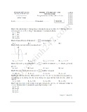 Đề kiểm tra HK 1 môn Toán lớp 12 năm 2017-2018 - THPT Sóc Sơn