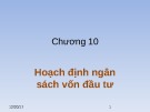 Bài giảng Quản trị tài chính: Chương 10 - Tô Lê Ánh Nguyệt