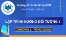 Bài giảng Lập trình hướng đối tượng 1: Chương 1 - ThS. Thái Kim Phụng