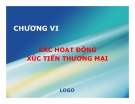 Bài giảng Pháp luật về thương mại hàng hóa dịch vụ: Chương 6