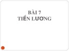 Bài giảng Luât lao động: Bài 7 - TS. Đoàn Thị Phương Diệp