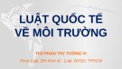 Bài giảng Luật môi trường: Chương 2 - ThS Phan Thỵ Tường Vi