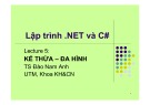 Bài giảng Lập trình NET và C#: Lecture 5 - TS Đào Nam Anh