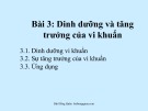 Bài giảng Vi sinh vật học: Bài 3 - Bùi Hồng Quân