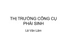 Bài giảng Thị trường công cụ phái sinh - Lê Văn Lâm