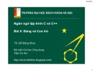 Bài giảng Ngôn ngữ lập trình C và C++: Bài 5 - TS. Đỗ Đăng Khoa