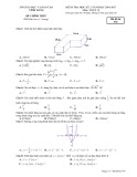Đề kiểm tra HK 1 môn Toán lớp 12 năm 2016-2017 - Sở GD&ĐT Vĩnh Long - Mã đề 570