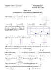 Đề thi HK 1 môn Toán lớp 12 năm 2017-2018 - THPT Cao Lãnh 2