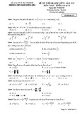 Đề thi thử ĐH đợt 3 năm 2017 môn Toán - THPT Trần Hưng Đạo - Mã đề 213