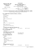 Đề thi lý thuyết bảng C2 môn Tin học tỉnh Kiên Giang năm 2015 - Mã đề 324