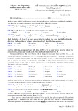 Đề thi khảo sát chất lượng lần 1 môn tiếng Anh lớp 10 - THPT Đồng Đậu - Mã đề 232