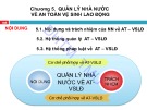 Bài giảng An toàn và vệ sinh lao động (Safety - Heathl at work) - Chương 5: Quản lý Nhà nước về an toàn - vệ sinh lao động