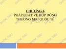 Bài giảng Luật Thương mại quốc tế - Chương 6: Pháp luật về hợp đồng thương mại quốc tế