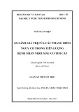 Luận án tiến sĩ y học: So sánh giá trị của các thang điểm nguy cơ trong tiên lượng bệnh nhân nhồi máu cơ tim cấp