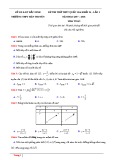 Đề thi thử THPT Quốc gia khối 12 lần 1 năm 2017-2018 môn Toán - THPT Hàn Thuyên