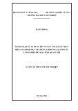 Luận án Tiến sĩ Lâm nghiệp: Đánh giá quản lý rừng bền vững và giám sát thực hiện sau khi được cấp Chứng chỉ rừng tại Công ty lâm nghiệp Bến Hải, tỉnh Quảng Trị