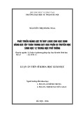 Luận án Tiến sĩ Khoa học Giáo dục: Phát triển năng lực tư duy logic cho học sinh bằng bài tập toán trong dạy học phần di truyền học sinh 12 trung học phổ thông