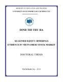 Doctoral thesis: Seasoned equity offerings evidence in vietnamese stock market