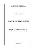 Luận án Tiến sĩ Ngữ văn: Thơ du tiên đời đường