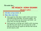 Bài giảng Kế hoạch kinh doanh: Chương 1