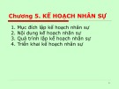 Bài giảng Kế hoạch kinh doanh: Chương 5