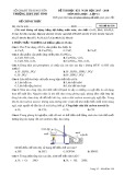 Đề thi HK 1 môn Hóa học lớp 11 năm 2017-2018 - THPT Phú Bình - Mã đề 356