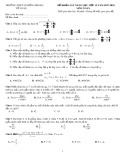 Đề khảo sát năng lực lớp 12 Quốc gia năm học 2017-2018 môn Toán - THPT Lê Hồng Phong