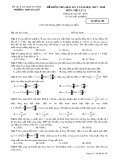 Đề kiểm tra HK 1 môn Vật lí lớp 12 năm 2017-2018 - THPT Đại Từ - Mã đề 208