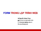 Bài giảng Lập trình Web: Chương 5 - Nguyễn Hoàng Tùng