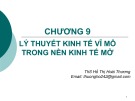 Bài giảng Kinh tế học vĩ mô 1: Chương 9 - ThS. Hồ Thị Hoài Thương