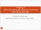 Bài giảng Kinh tế lượng: Chương 4 - TS. Đinh Thị Thanh Bình