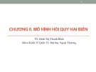 Bài giảng Kinh tế lượng: Chương 2 - TS. Đinh Thị Thanh Bình