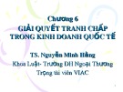 Bài giảng Pháp luật kinh doanh quốc tế: Chương 6 - TS. Nguyễn Minh Hằng