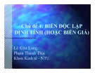 Bài giảng Phân tích dữ liệu nghiên cứu: Chủ đề 4 - Lê Kim Long và Phạm Thành Thái