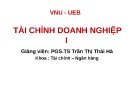 Bài giảng Tài chính doanh nghiệp 1: Chương 7 - PGS.TS Trần Thị Thái Hà