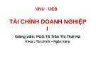 Bài giảng Tài chính doanh nghiệp 1: Chương 6 - PGS.TS Trần Thị Thái Hà
