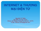 Bài giảng Internet và Thương mại điện tử: Chương 1 - Nguyễn Sĩ Thiệu