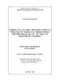 Luận án Tiến sĩ Khoa học vật liệu: Nghiên cứu cấu trúc, phân bố cation và tính chất từ trong các pherit spinen hỗn hợp MFe2O4 (M= Cu2+ , Ni2+, Mg2+) có kích thước nanomét