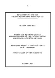 Tóm tăt luận án Tiến sĩ Kinh tế: Nghiên cứu hệ thống quản lý chất lượng dịch vụ vận tải hàng không cho hãng hàng không Việt Nam
