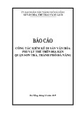 Báo cáo Công tác kiểm kê di sản văn hóa phi vật thể trên địa bàn quận Sơn Trà, thành phố Đà Nẵng