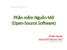 Bài giảng Phần mềm nguồn mở: Chương 3.2 - Võ Đức Quang