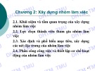 Bài giảng Quản trị nhóm làm việc: Chương 2 - ĐH Thương mại