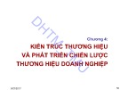 Bài giảng Quản trị thương hiệu sản phẩm và doanh nghiệp: Chương 4 - ĐH Thương mại