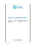 Báo cáo thường niên 2012 - Công ty TNHH Chứng khoán ACB